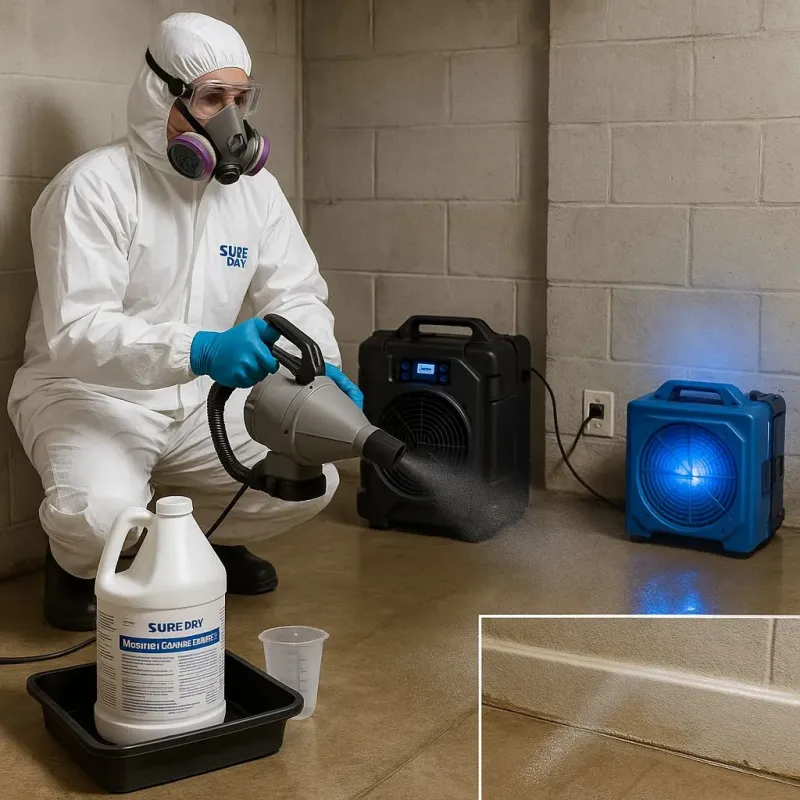 Sanitization and Odor Removal process in Clearlake Oaks, CA